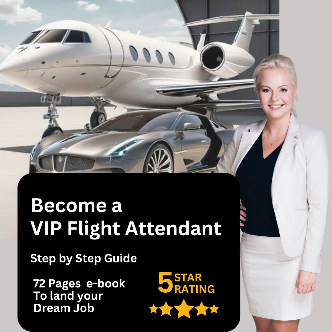 Become a VIP Flight Attendant | Everything you need in an e-book with 72 pages